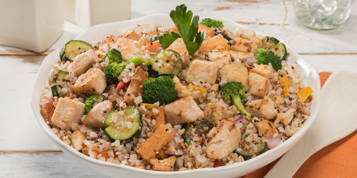 Ensaladas con Mr. Pollo