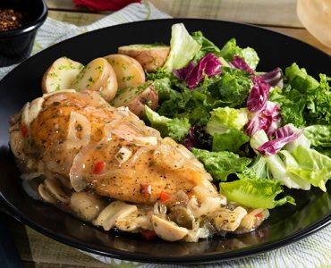 Filete de pechuga en salsa de champiñones Mr. Pollo