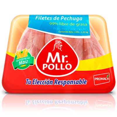 Filetes de pechuga 99% libre de grasa