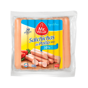 Salchicha de pollo 1 kg