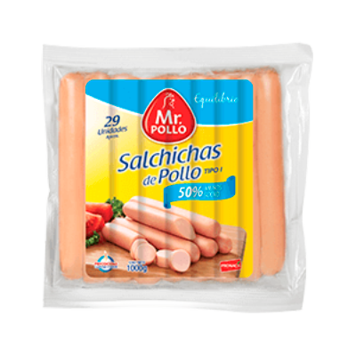 Salchicha de pollo 1 kg