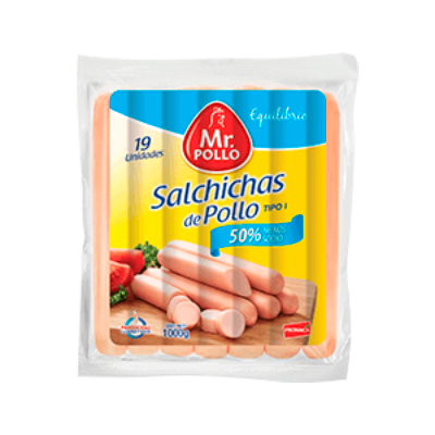 Salchicha de pollo 1 kg