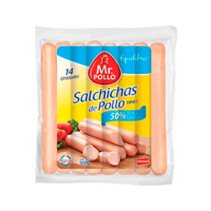 Salchicha de pollo 500 g