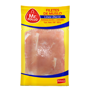 Filetes de muslo linea diaria en funda